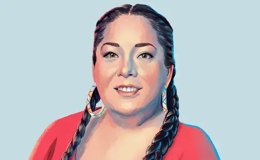 “If you eliminate us in the data, we no longer exist,” says Abigail Echo-Hawk, a citizen of the Pawnee Nation of Oklahoma and director of the Urban Indian Health Institute. Image by Katty Huertas. United States, 2020.